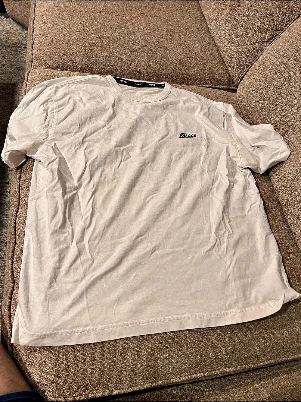 Palace Short Sleeve Tee in White Size Large